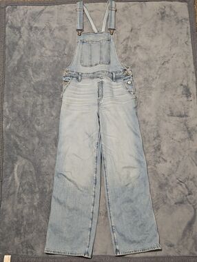American Eagle Light Wash Overalls